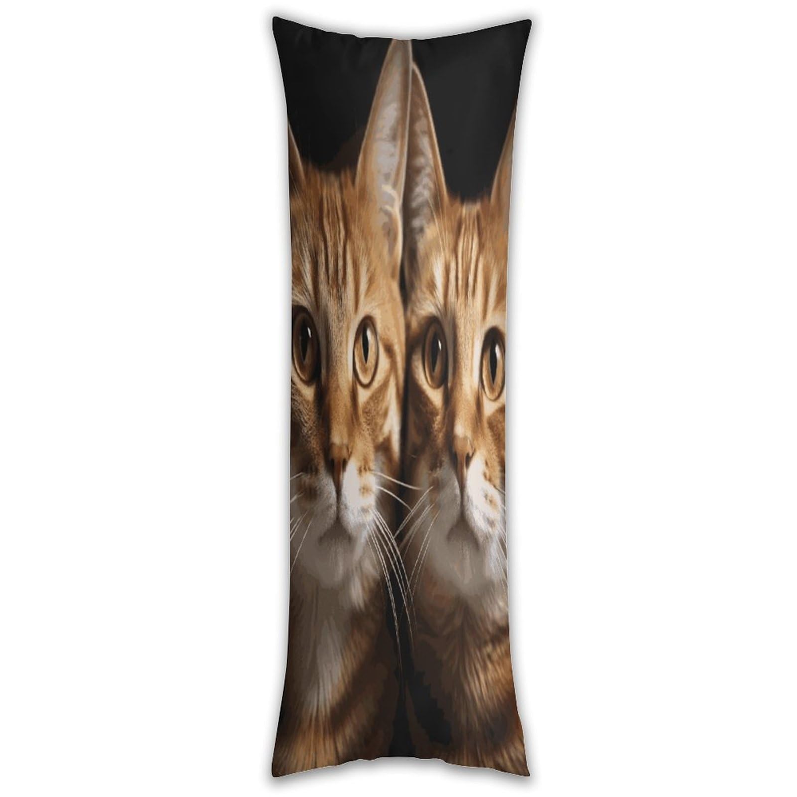 Cats Pillow Case Breathable Absorb Sweat Long Pillowcover Exquisite Unique Pillow Protector for All Seasons Hot Sleepers Body Pillowcase