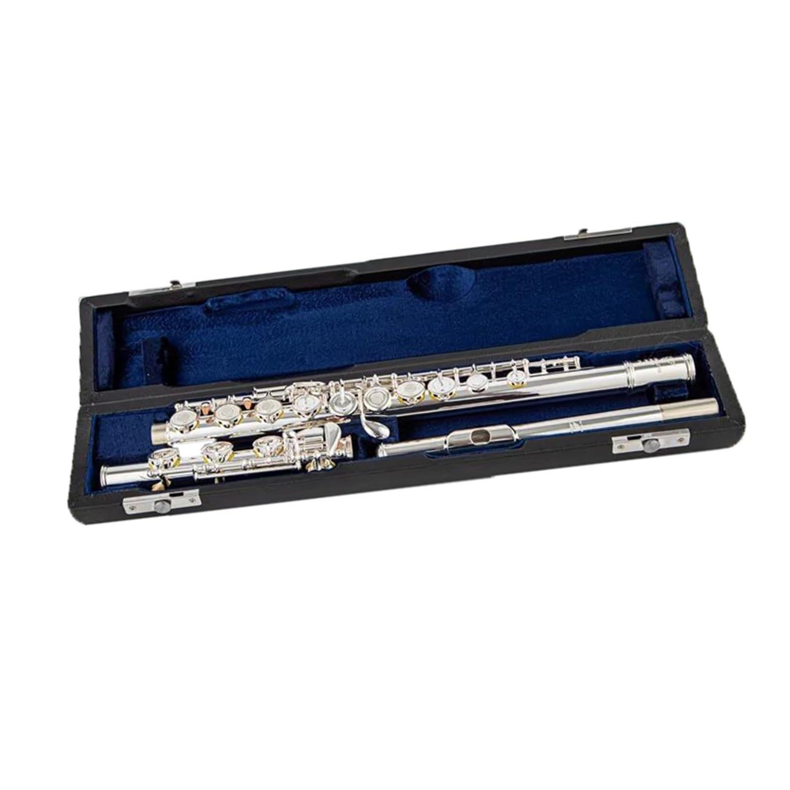 flet prosty Flet profesjonalny biały miedziany klucz otwarty C 17-otworowy flet posrebrzany Instrument z pudełkiem Instrument dęty drewniany