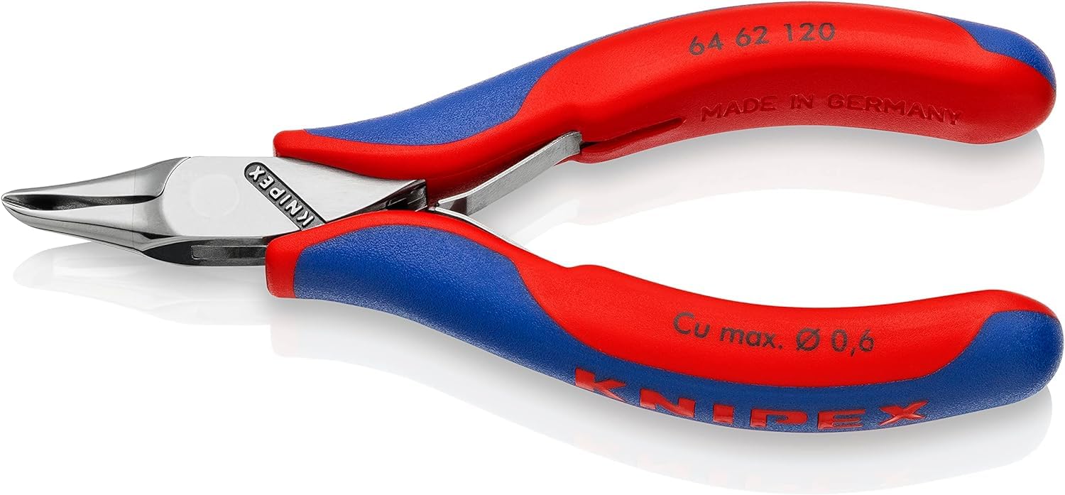 KNIPEX Alicate de corte frontal para electrónica con mangos multicomponente 120 mm, 64 62 120