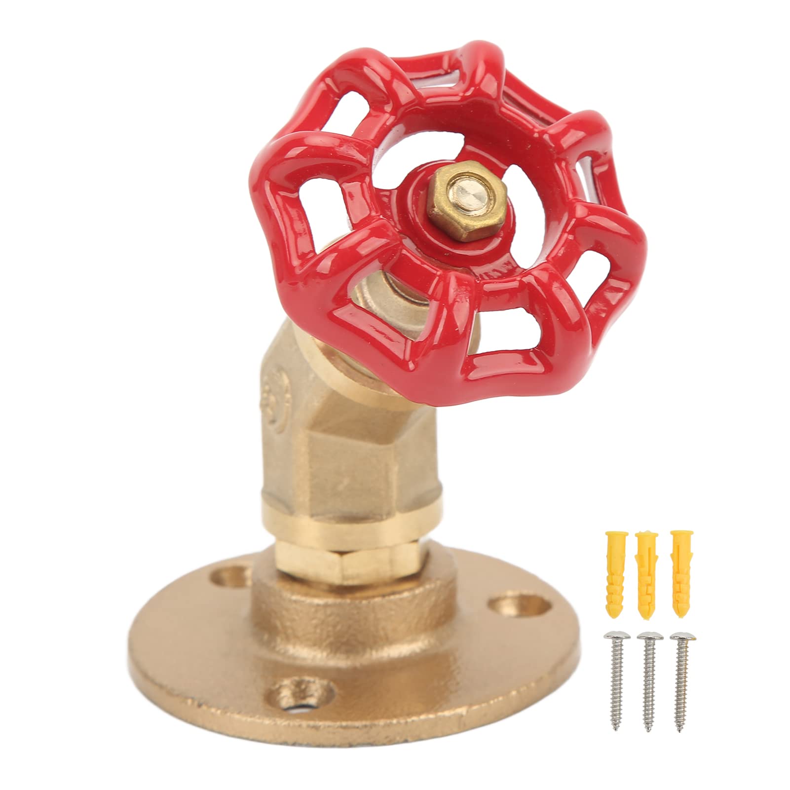 TANIQIACA Industrial Pipe Wall Mounted Coat Hanger, Heavy Duty Rustic Clothes Hat Holder, Decorative Copper Hooks Rack for Home Office Decor