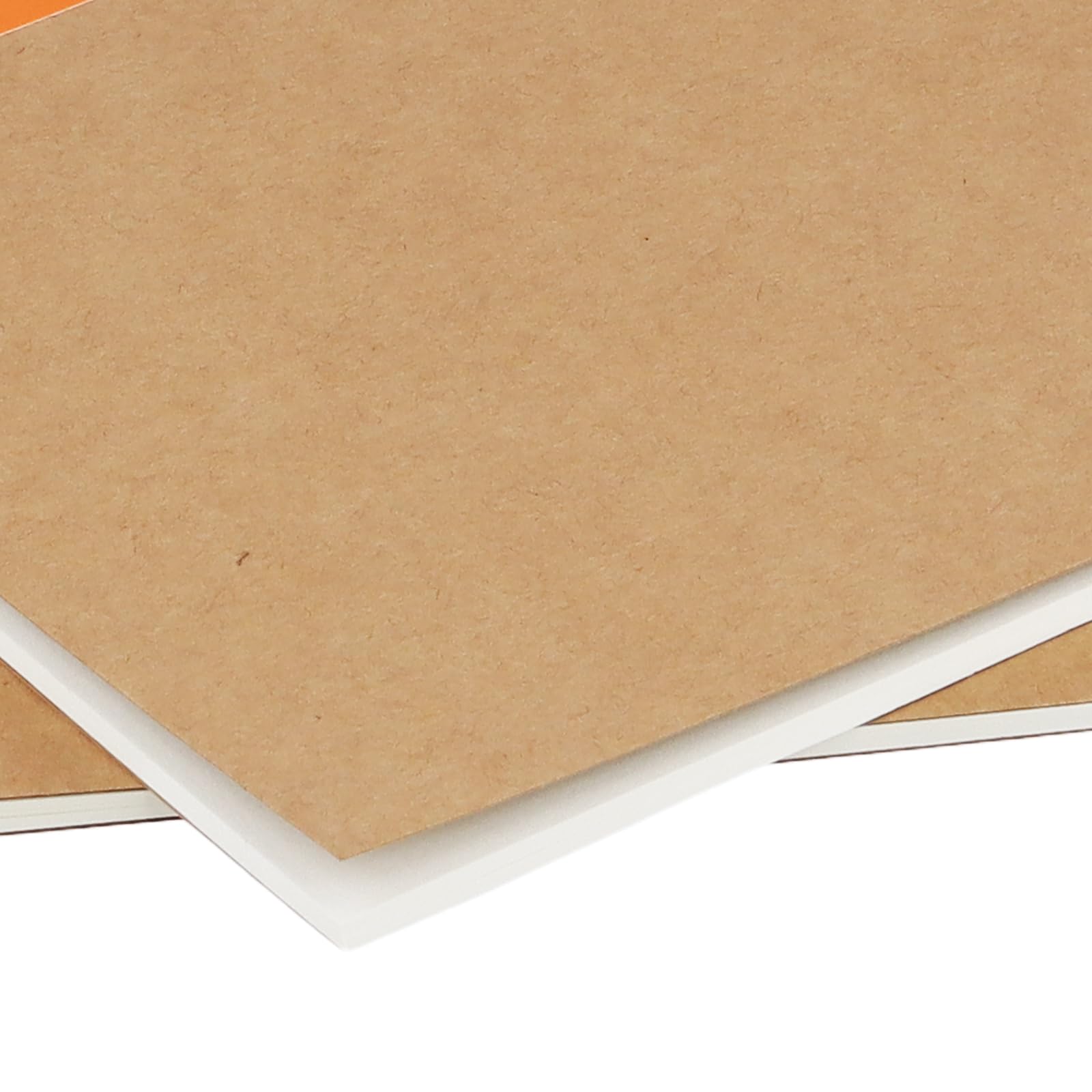 Paquete de 50 diarios de composición, cuaderno A5 Kraft con pasadores de arco iris, diarios con líneas para el hogar, oficina, viaje, 60 páginas, 5 colores