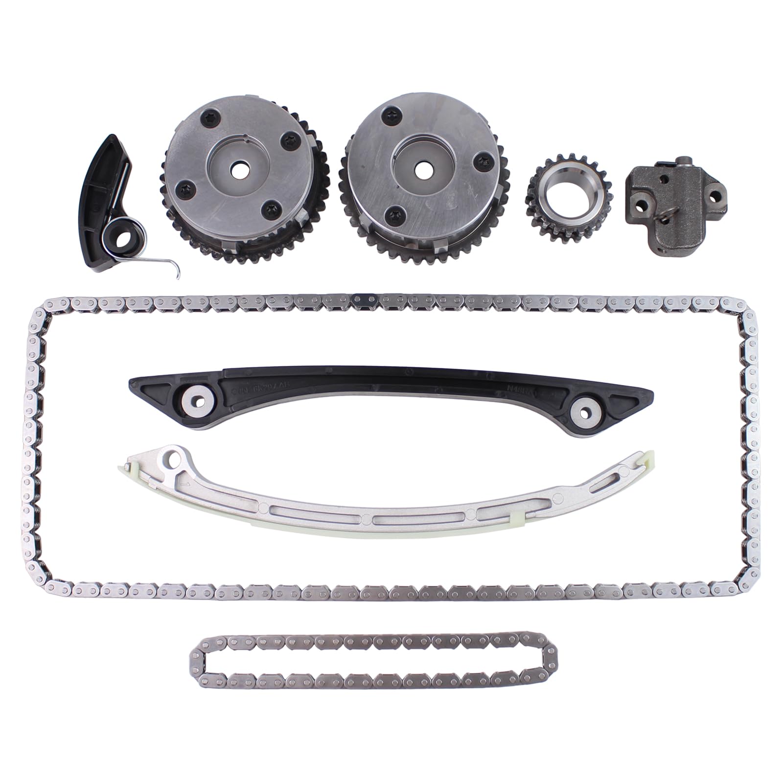 Kit catena distribuzione con pignone CVVT per Land Range Rover Evoque 2012-17, Discovery Sport 2015-17, Freelander/LR2 2013-15