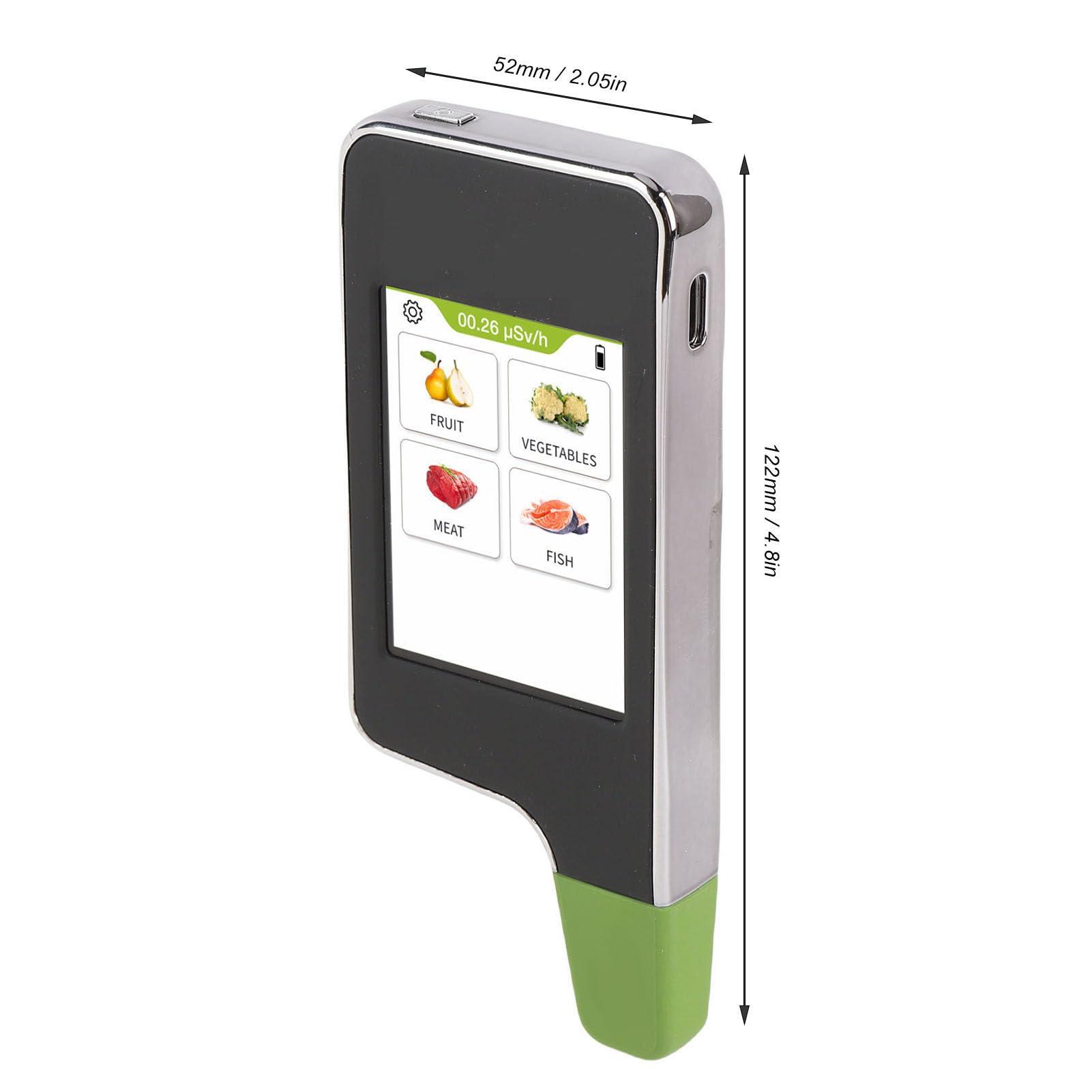 Probador de Nitrato Digital Portátil, Detector de Nitrato de Alimentos para Carne de Pescado Carne Vegetal, 0-99999 Mg/kg de Alta Precisión Detector de Seguridad Alimentaria