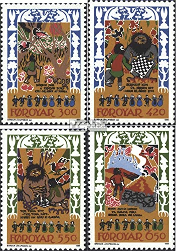 Preisvergleich Produktbild Prophila Collection Dänemark - Färöer 130-133 (kompl.Ausg.) 1986 MittelalterlicheTanzlieder (Briefmarken für Sammler) Musik / Tanz