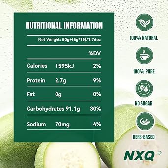 NXQ Oil Cleansing Tea (60 Bags) - Winter Melon, Lotus Leaf, Cassia Seed,Poria, Green Tea & More - Traditional Natural Herbs for Health