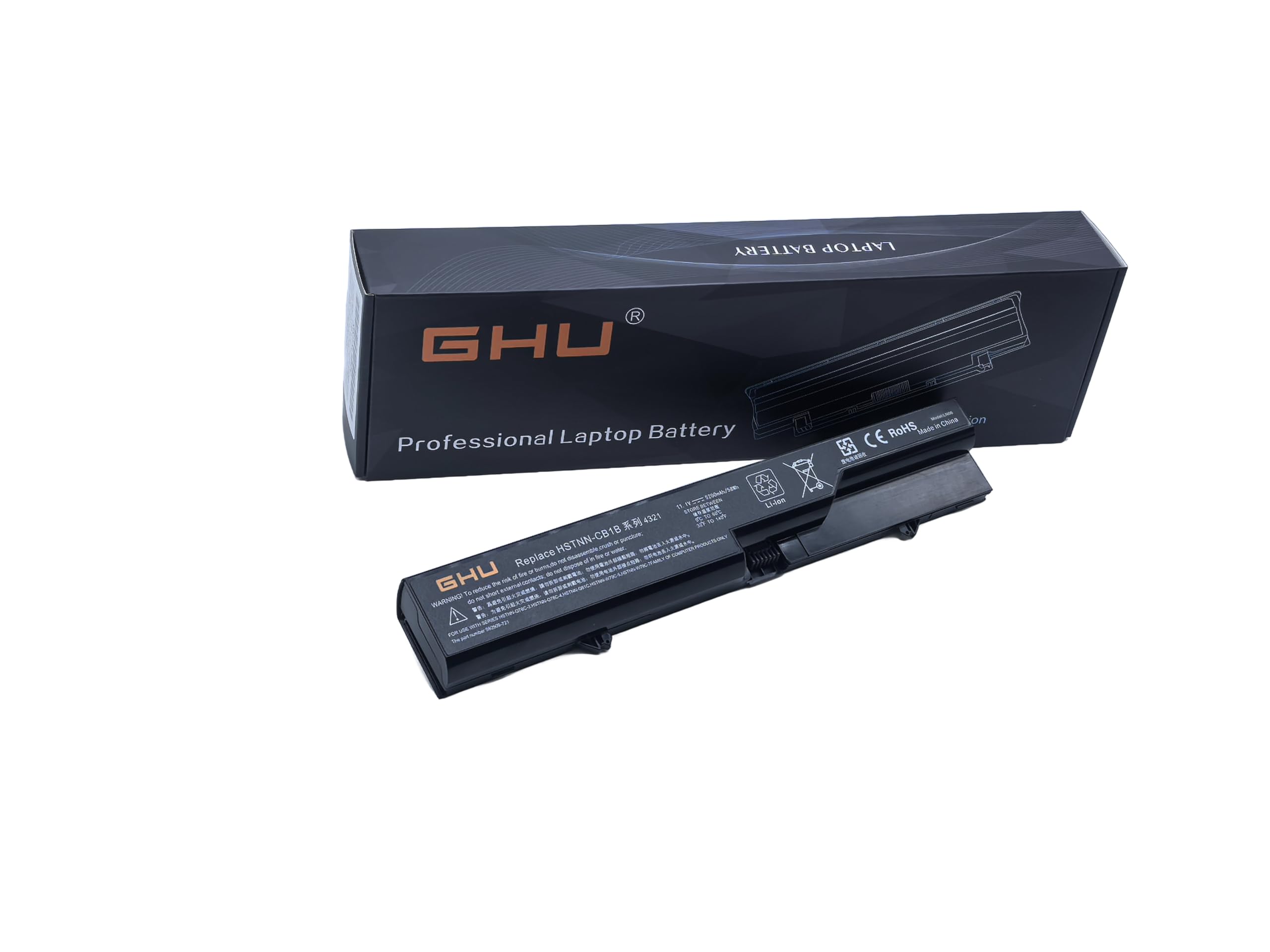 Batteria Compatibile GHU 58Wh Per HP ProBook/Compaq – 9 Celle, 593572-001, HSTNN-DB1A, PH06 – Adatta Per 4520s, 4320s, 620 E Molti Altri - 3
