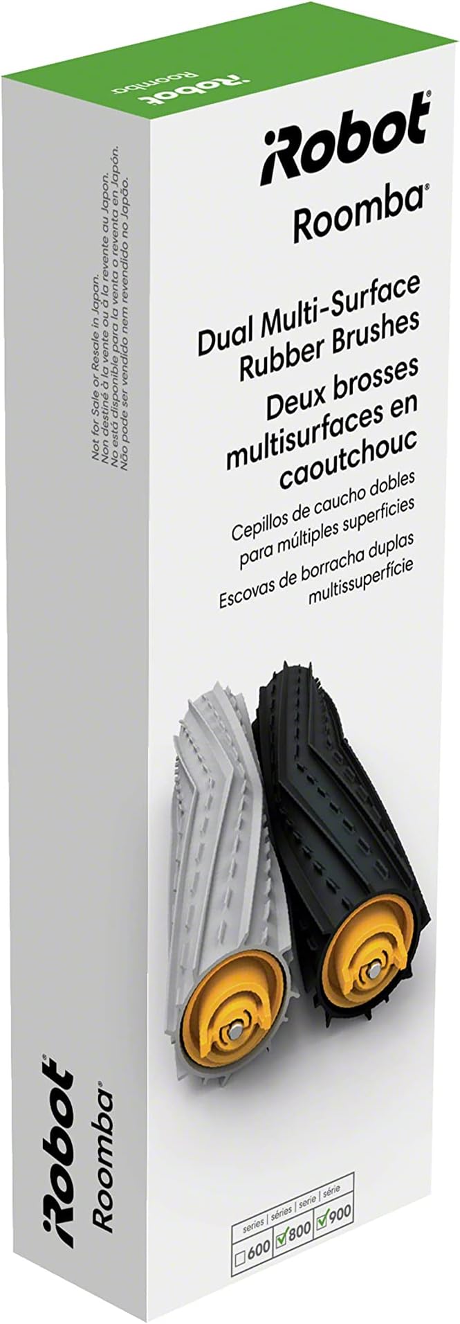 iRobot Roomba Authentic Replacement Parts- Roomba 800 and 900 Series Replacement Dual Multi-Surface Rubber Brushes