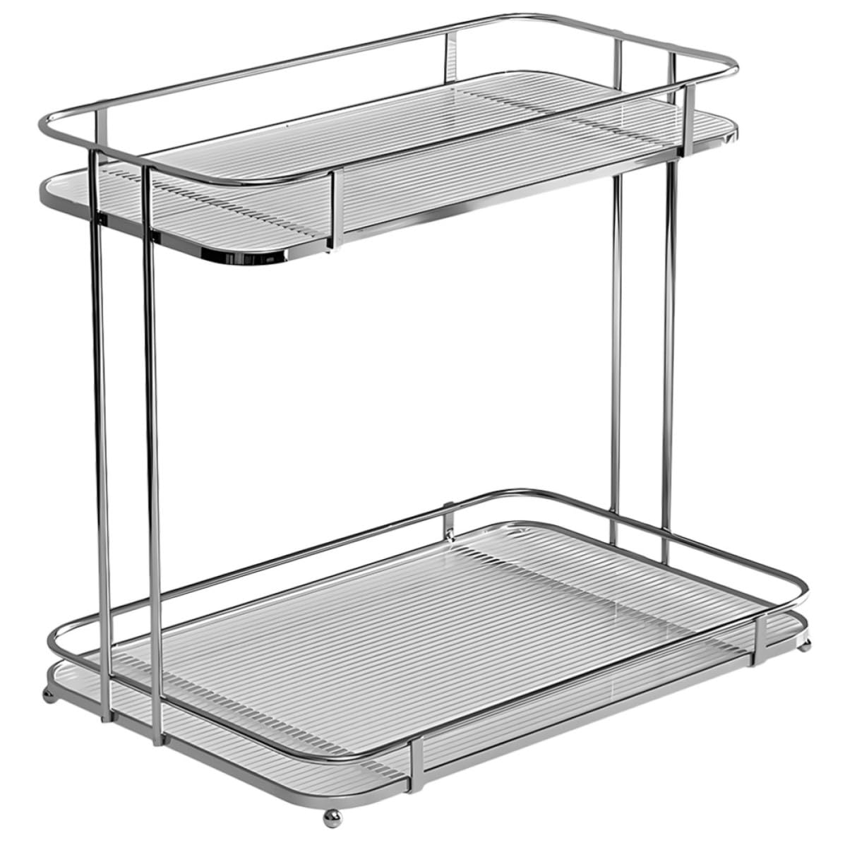 SHINEOFI Estante de Almacenamiento de 2 Niveles para Baño, Acrílico