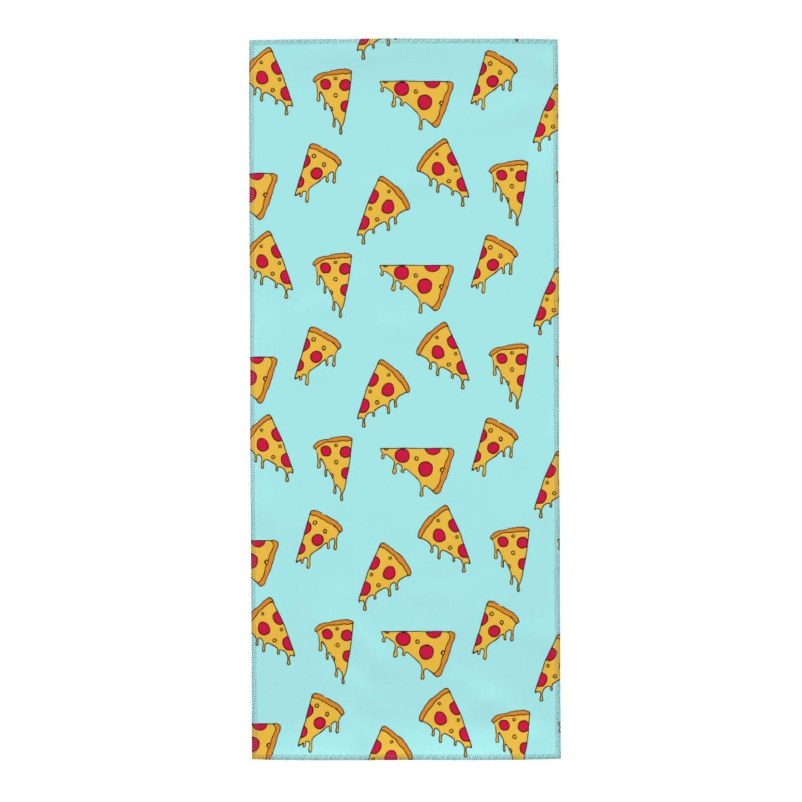 HUYGD Towel 30 x 70 cm,Hand Towel, Soft Bath hand towels for Kitchen Hotel Gym Laundry RoomPizza Print
