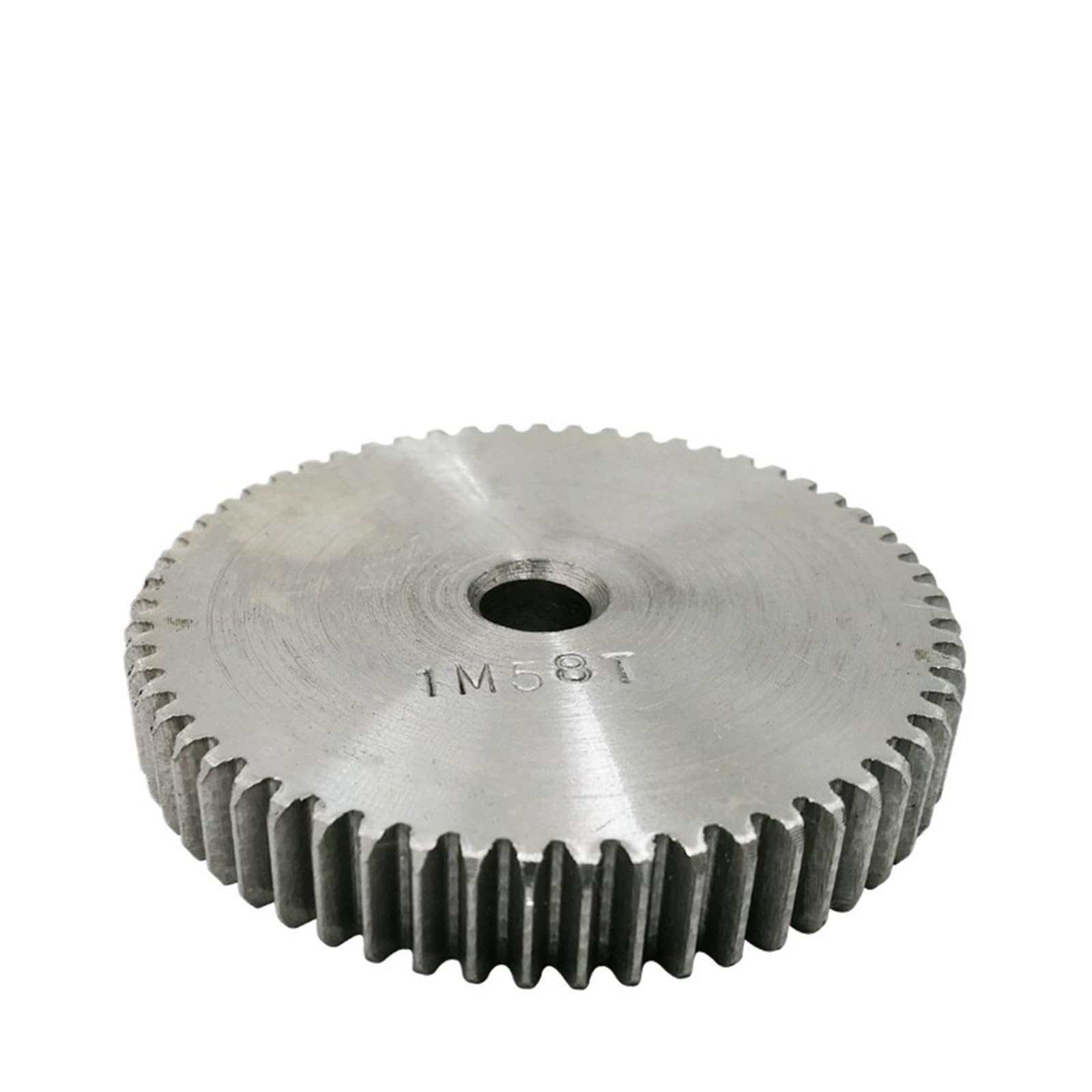 Engrenage droit 1M60/61/62/63/64/65/66/67T, trou brut 8 mm, roue dentée en acier au carbone 45#, hauteur totale 10 mm, 1 pièce(60 Teeth)