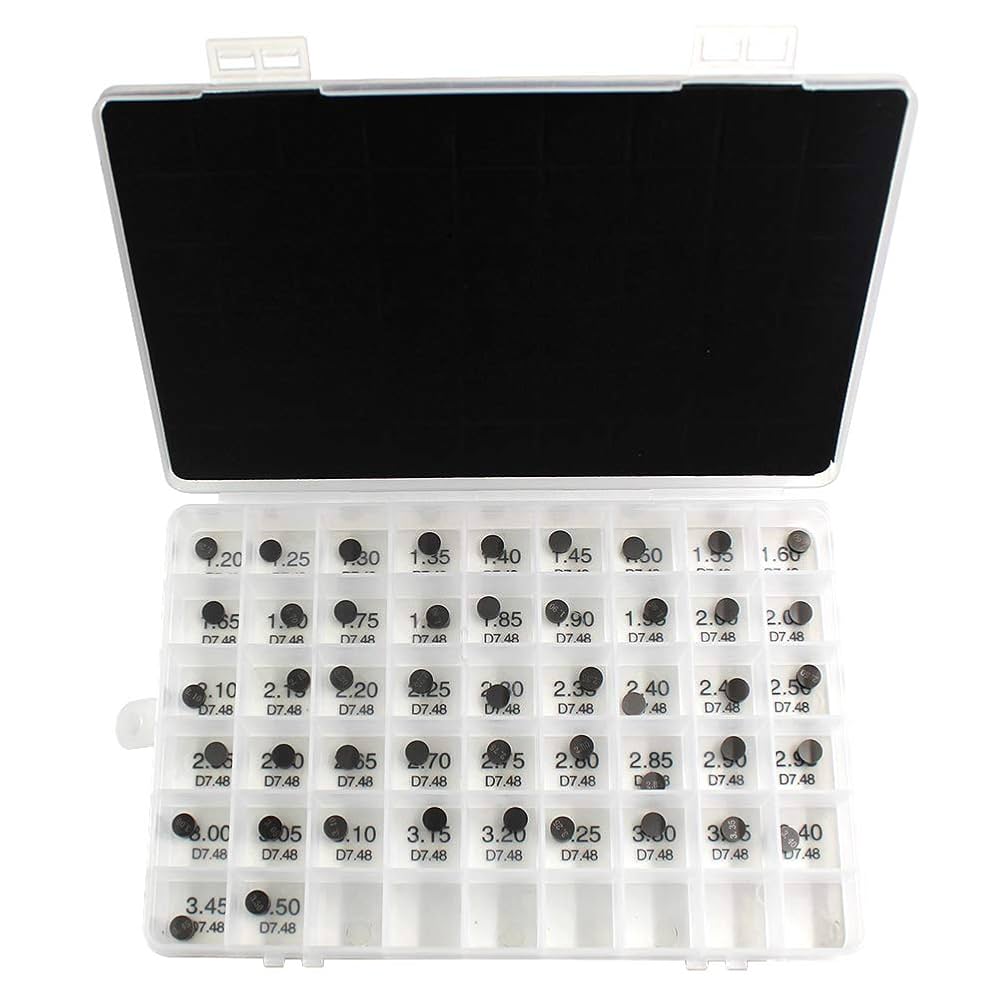 Road Passion 7.48mm Valve Shims Kit 1.2mm-3.5mm in 0.05mm