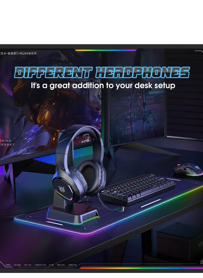 ONIKUMA X31 Bedrade Gamingheadset – RGB Verlichting En Surround Sound Voor PC En Xbox