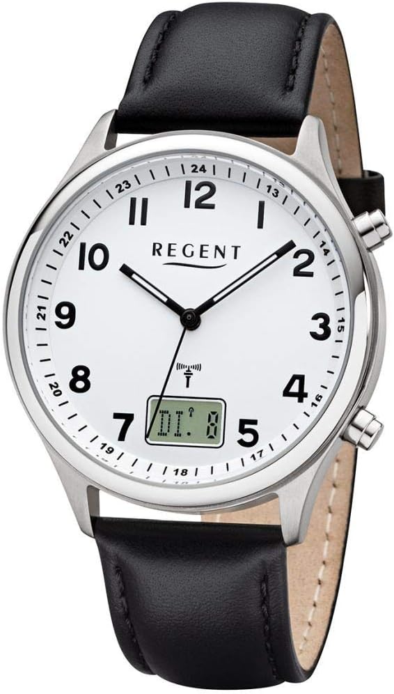 Montre Homme Master Time MTGA-10956-12M - Analogique-numérique, Acier Inoxydable, Calendrier, Cadran Blanc