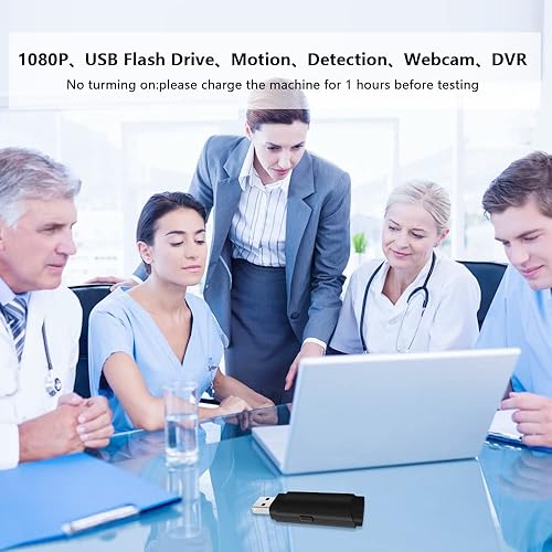 Miniatura 5 de Cámara de seguridad espía USB, cámara oculta USB, mini cámara espía para el hogar, oficina, automóvil, compatible con tarjetas de 12481632GB