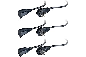 ZT1212597 Black 360-Degree Rotating 18-Inch Power Strip Liberator, 3-Pack