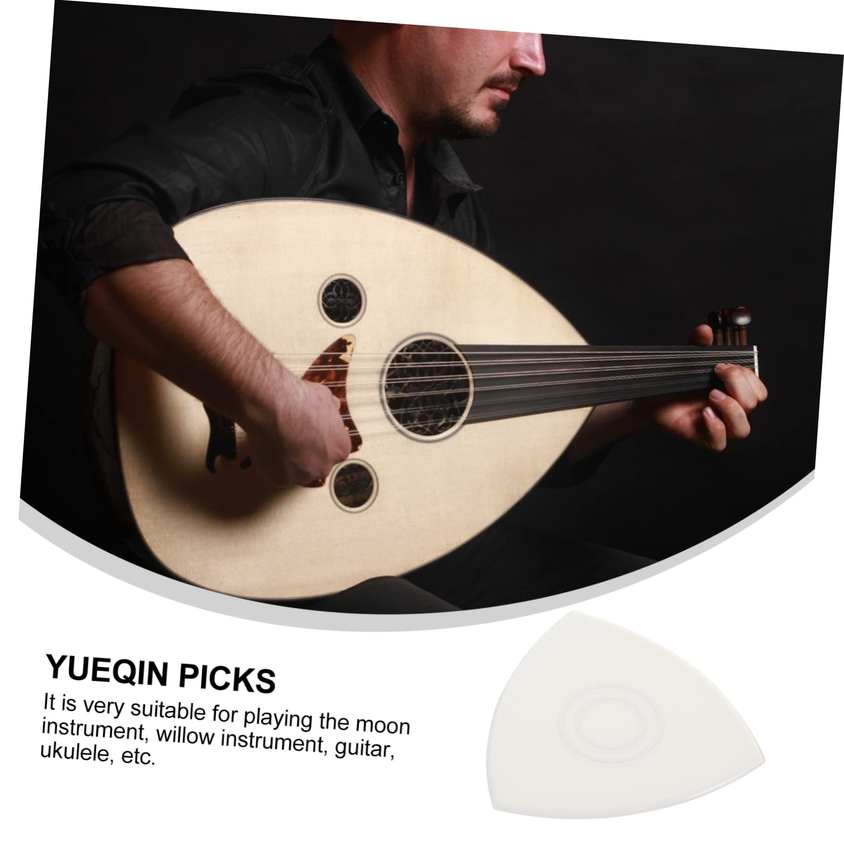 BESTonZON 60 Pz Plettro Di Nylon Plettri Per Ukulele Forniture Di Strumenti Plettri Bassi Ukulele Basso Plettro Per Chitarra Acustica Plettro Per Plettri Per Chitarra Triangolari