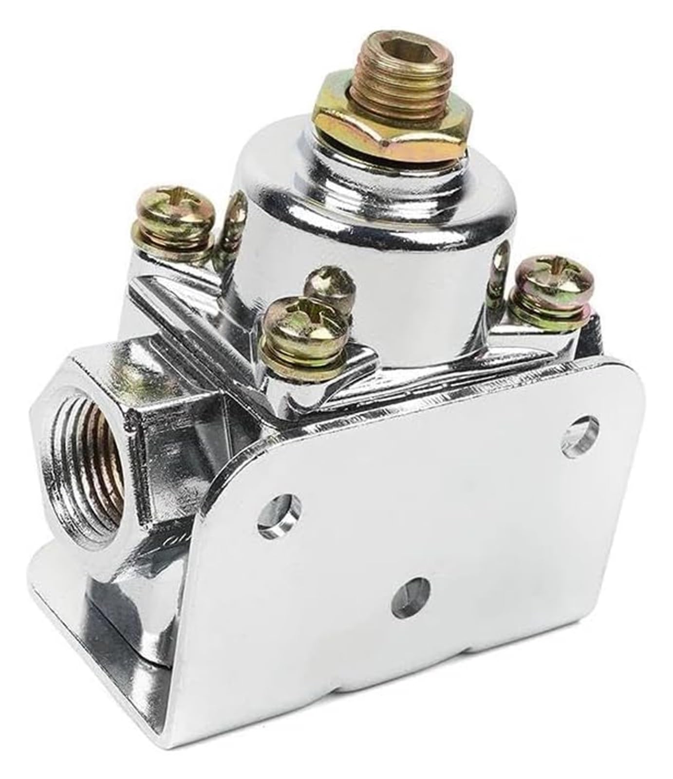 para Holley para Edelbrock 12-804 12-803 4 1/2 a 9 PSI Aleación de Zinc Combustible Presión Regulador Carburador Piezas Puerto NPT 1-4 3/8 pulg Kit Reparación Carburador(12-803) | 12-803
