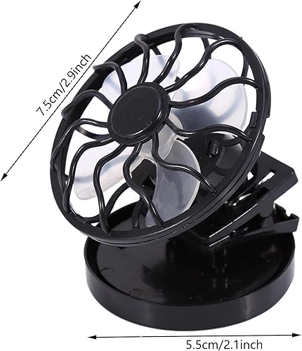 Miniatura 4 de Ventilador solar eléctrico mini clip en ventilador solar aire acondicionado ventilador de célula de refrigeración ventilador de viaje camping