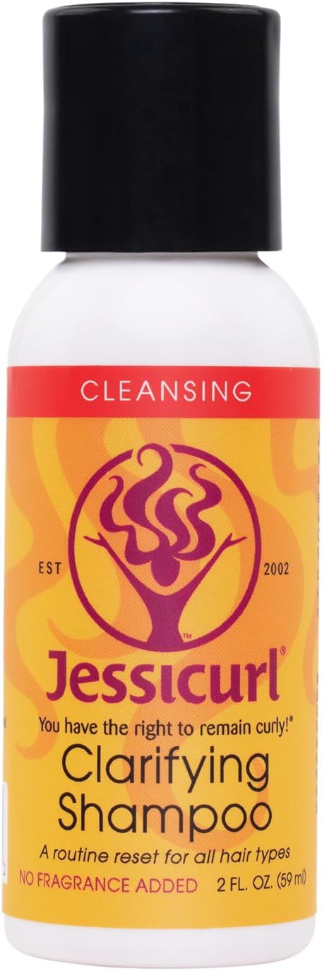 Jessicurl, Clarifying Shampoo, 2 Fl Oz, No Fragrance Added, A Routine Reset for Wavy, Curly, and Coily Hair