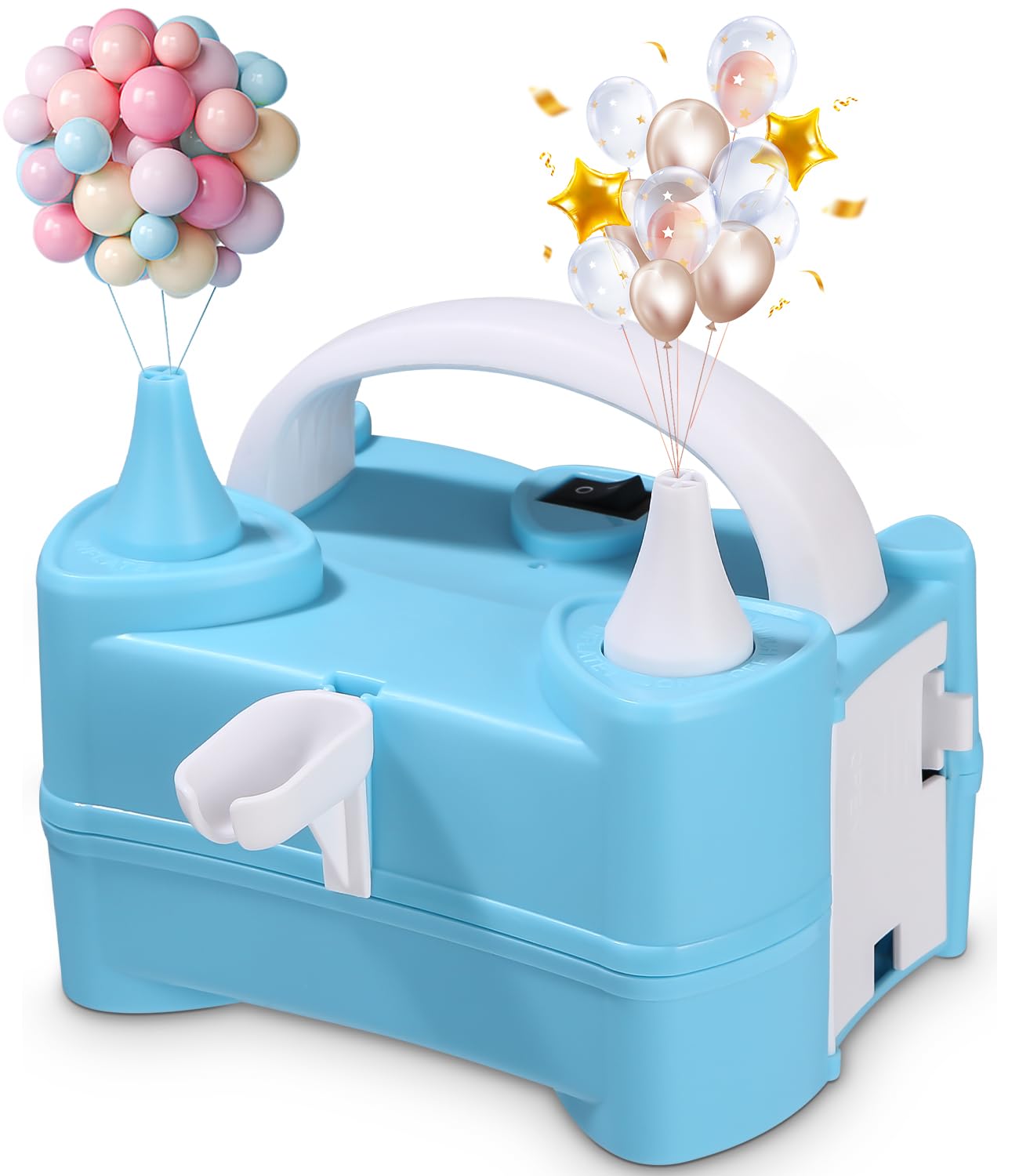 Gonfia Palloncini Elettrico,Pompa Per Palloncini,Pompa Elettrica per Palloncini, Gonfiatore Palloncini Elettrico per Palloncini 220V 400W, per Compleanni e Matrimoni, Feste