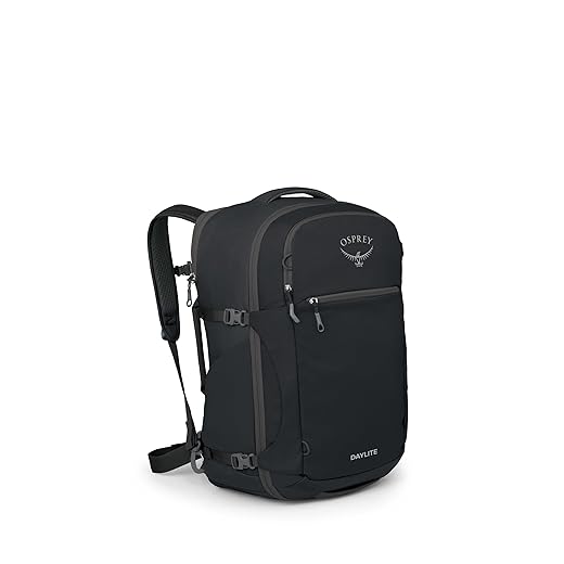 Osprey Daylite Waist Pack, Black, One Size - Pack In One Day Osprey Daylite 44L Carry-On Travel Pack - Lightweight, Durable Backpack with Streamlined Design - Versatile, Spacious Bag for Weekend Trips or Business, Black