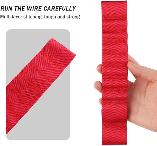 Miniatura 5 de 2 correas limitadoras de puerta compatibles con Wrangler CJ YJ TJ JK JKU JL JLU 1985-2023, correas de control ajustables de 9 pulgadas con carga de