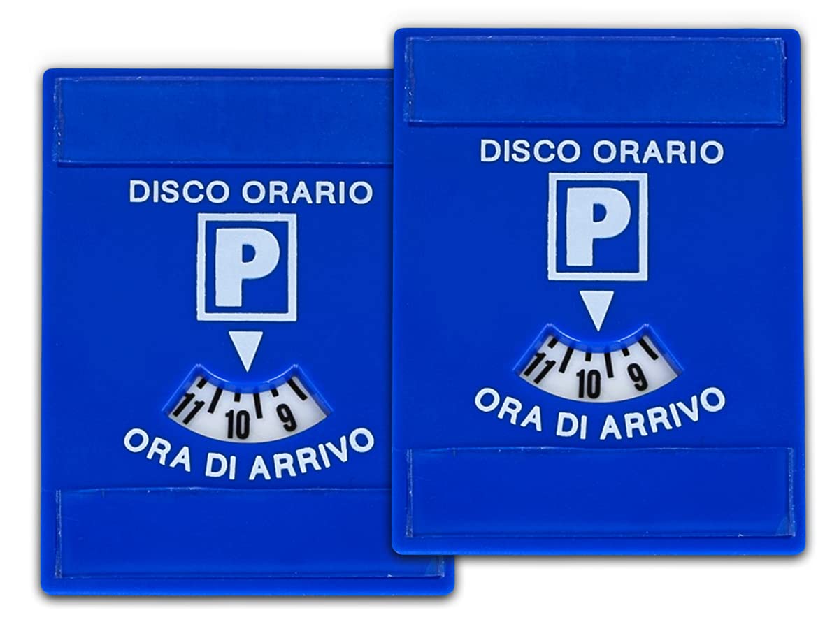 Disco Orario Europeo In Cartoncino - Segnalatore Parcheggio Con Rotella Regolabile - Foto 6