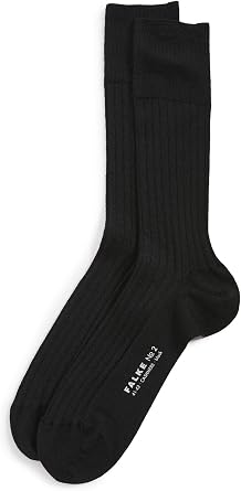 FALKE Mens No. 2 Dress Socks, Lightweight, Ultrasoft, Insulating, Luxurious Cashmere, Designer Crew Length Stockings
