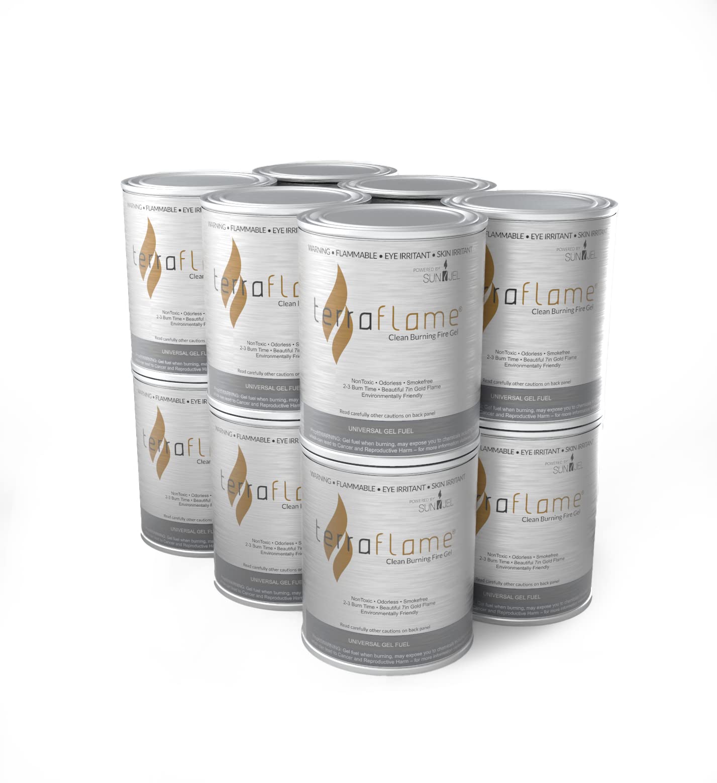 Amazon.com: Terra Flame SunJel Fume-Free Gel Fuel Cans for Fire