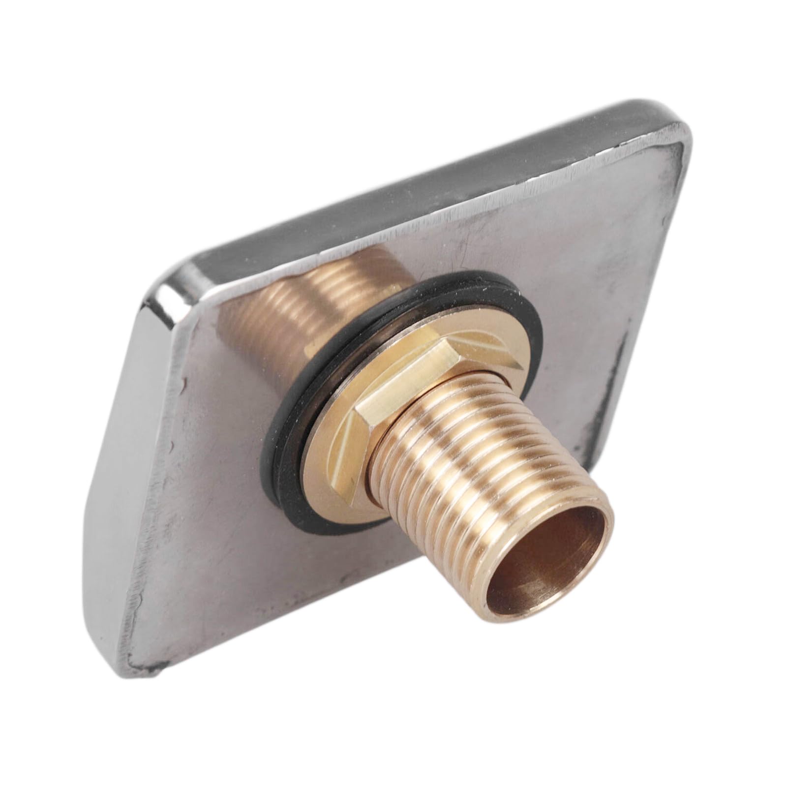 NRVTRE Rustproof Stainless Steel Square Waterfall Spout for Bath and Pool Offering Gentle Cascading Water Flows Experiencing Bathtub Flood Tap