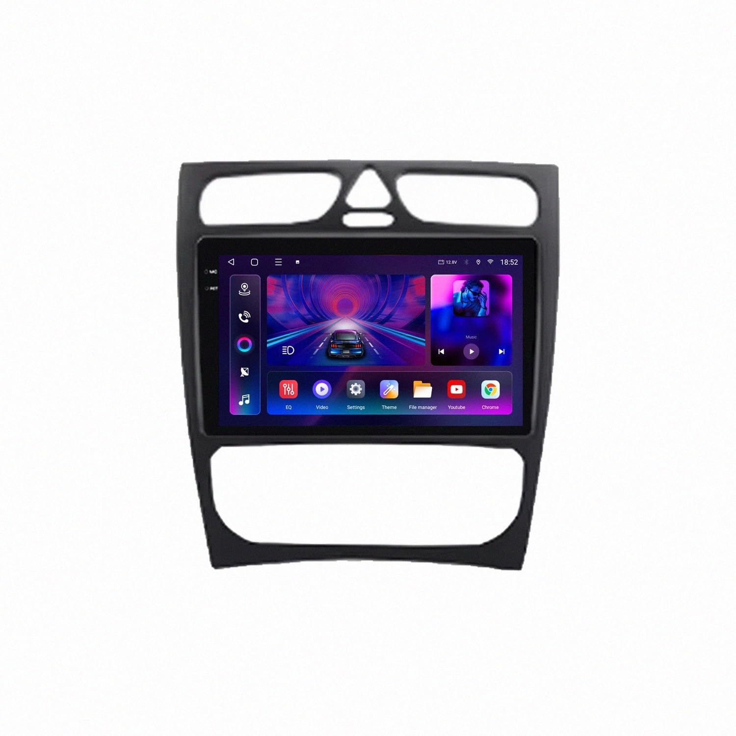 Car Stereo Carplay Radio de Coche para Benz C CLK Clase S203 W203 W209 A209 2000-2005 Soporta Bluetooth, Control Volante, USB, WiFi, 4G, Mirror-Link, GPS Navegador/Radio FM, 8 Nuclear 6G+128G