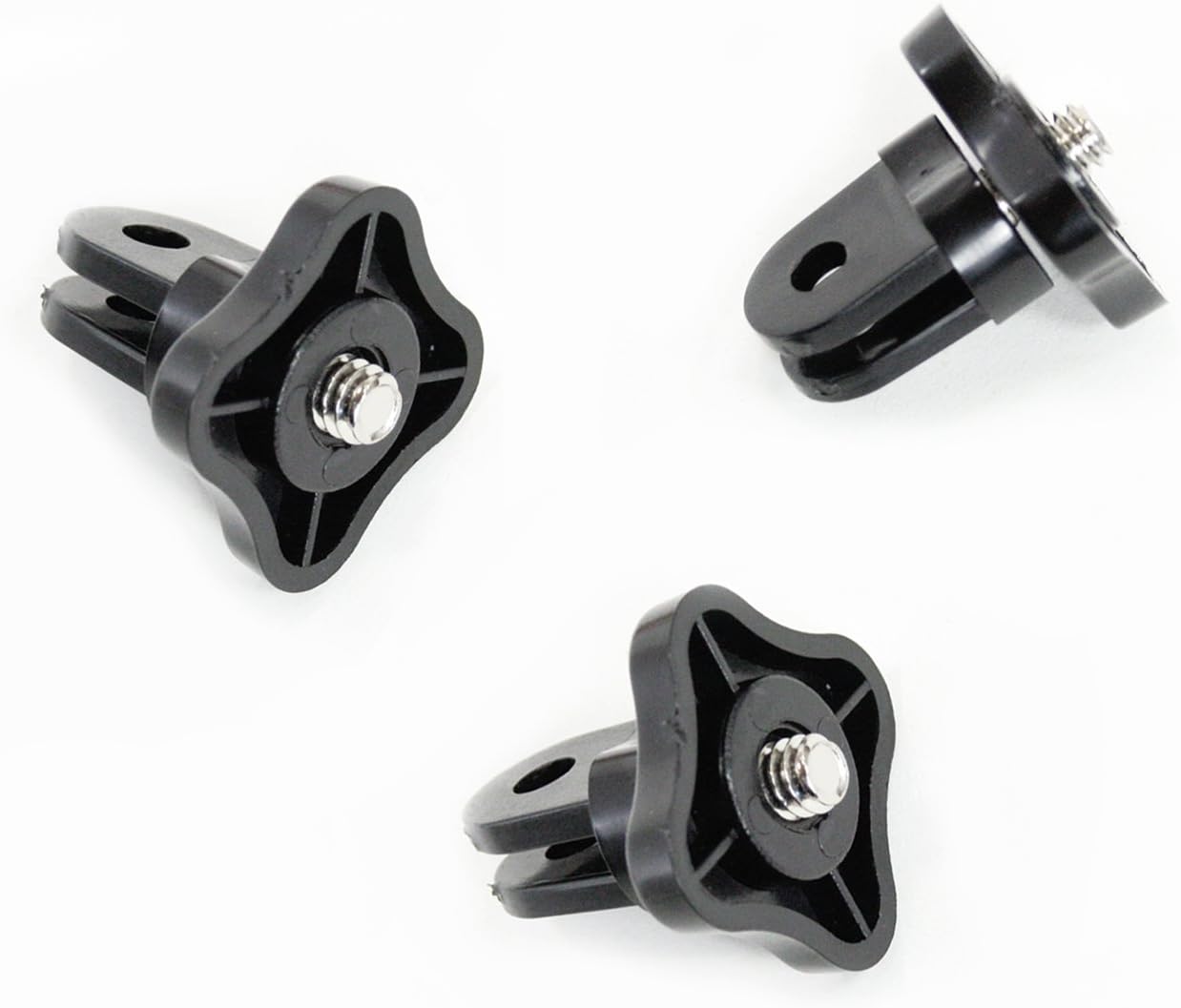 Action Mount® - 3 Pieces of Universal Screw Adapter for GoPro Mounts, w/Camera Screw (1/4-Inch 20). These Conversion Adapters Work with a Point-and-Shoot Camera, or Sony Action Cam.