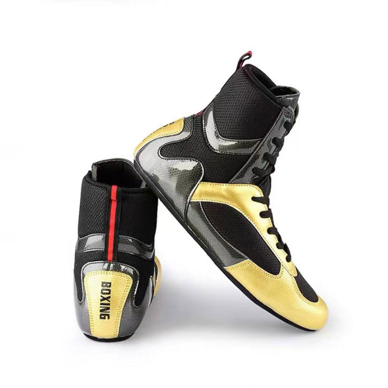 Scarpe da Boxe,Stivali da Boxe,Scarpe da Wrestling,Scarpette da Allenamento,Bodybuilding Shoes,Unisex,durevoli,Traspiranti,Comfort,Antiscivolo,Hot,per Taekwondo,Arti Marziali,box,giovanili