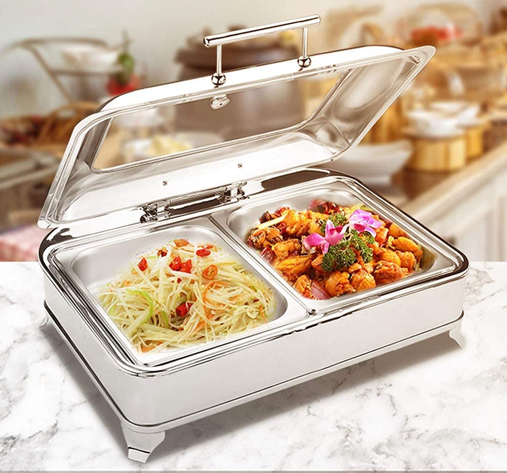 Aprilhp Food Warmers for Parties Buffets Electric, Stainless Steel