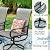Sophia & William Outdoor Dining Set Patio Dining Set for 4 Round Patio Table and Chairs Set 5 Pieces with Swivel Patio Chairs 42" Metal Table for Garden Pool All Weather Brown