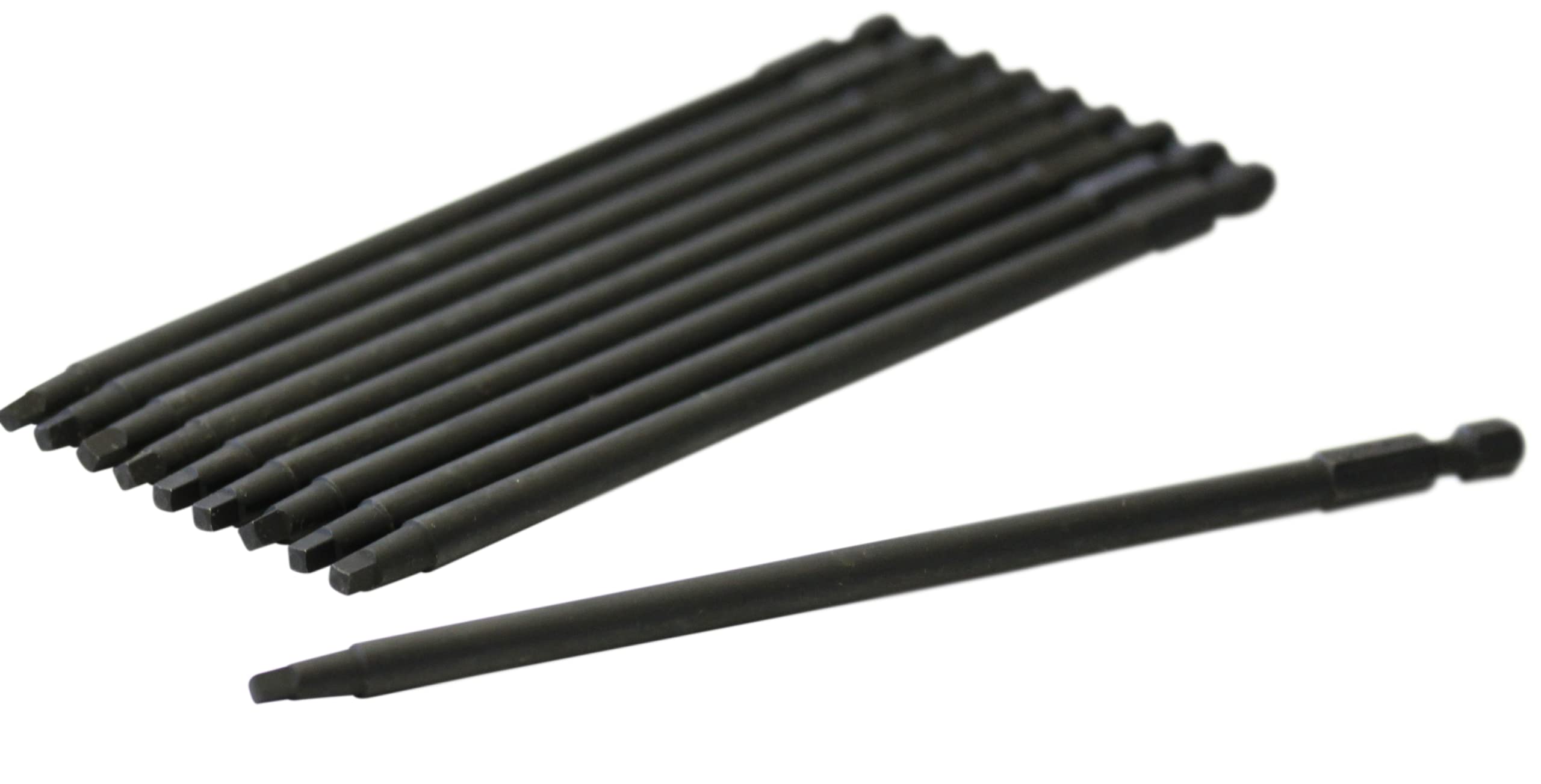 6" Inch Robertson Square SQ # 2 Power Impact Bit 10 pack 1/4 Hex