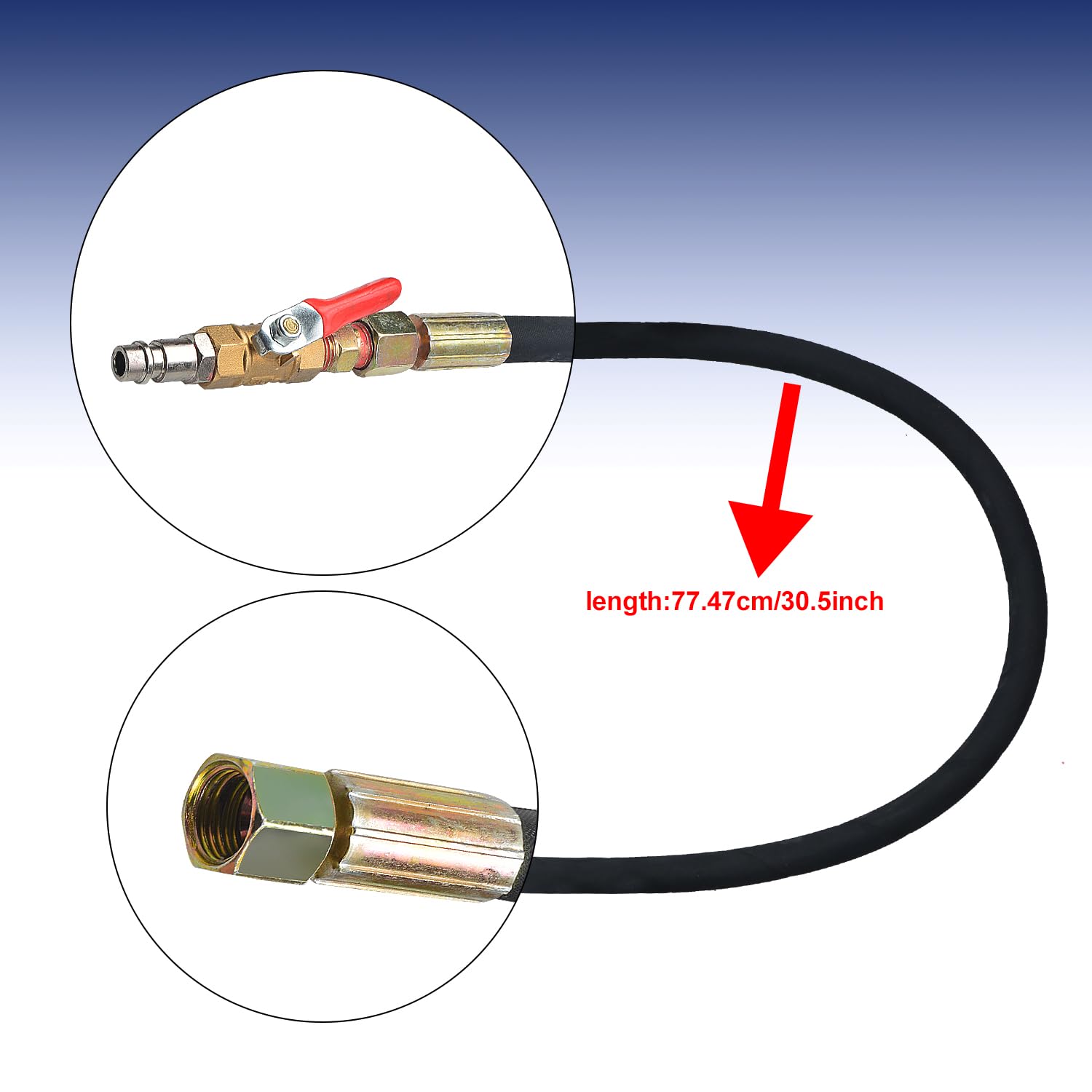 24 Pezzi Estrattore iniettore Diesel iniettori Pneumatici, con 3 Pezzi Strumenti di Estensione per estrarre l'iniettore Inferiore, Compatibile con Bosch Delphi Denso Siemens