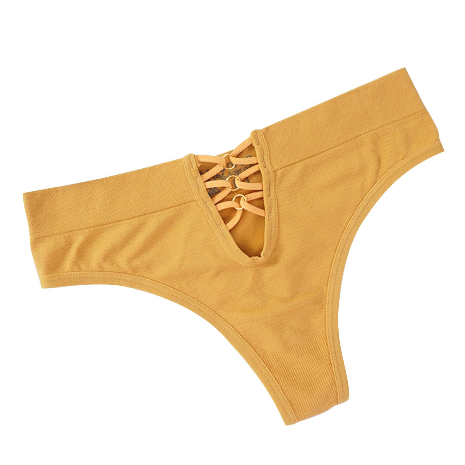 Akklian Womens Underwear Stretchy Hipster Panties Sexy Cutout Bikini Brief Mid-Waist Breathable Thongs Soft Comfort Underpant