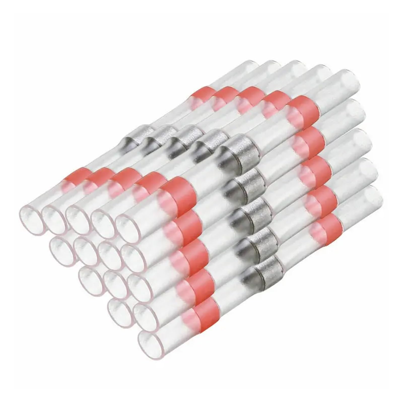 250PCS 4 Dimensioni Saldatura Manicotto Guarnizione Termorestringente Butt Connettori Filo Elettrico Splice Terminali Kit Assortimento