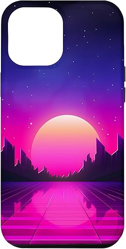 Miniatura 26 de Funda estilo iPhone 16 Retrowave Vaporwave Synthwave 80s