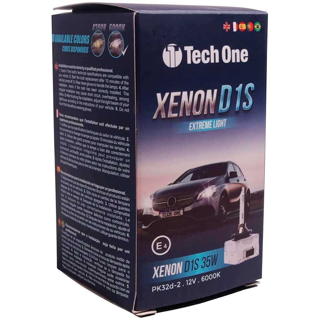 TECH ONE Lampadina D5S Xenon 35W HID Kit di Ricambio per Auto Faro Lampada Luci allo Xenon per Veicoli 12V 6000K Bianco Originale OEM, 2 anni di garanzia. 1 pezzo