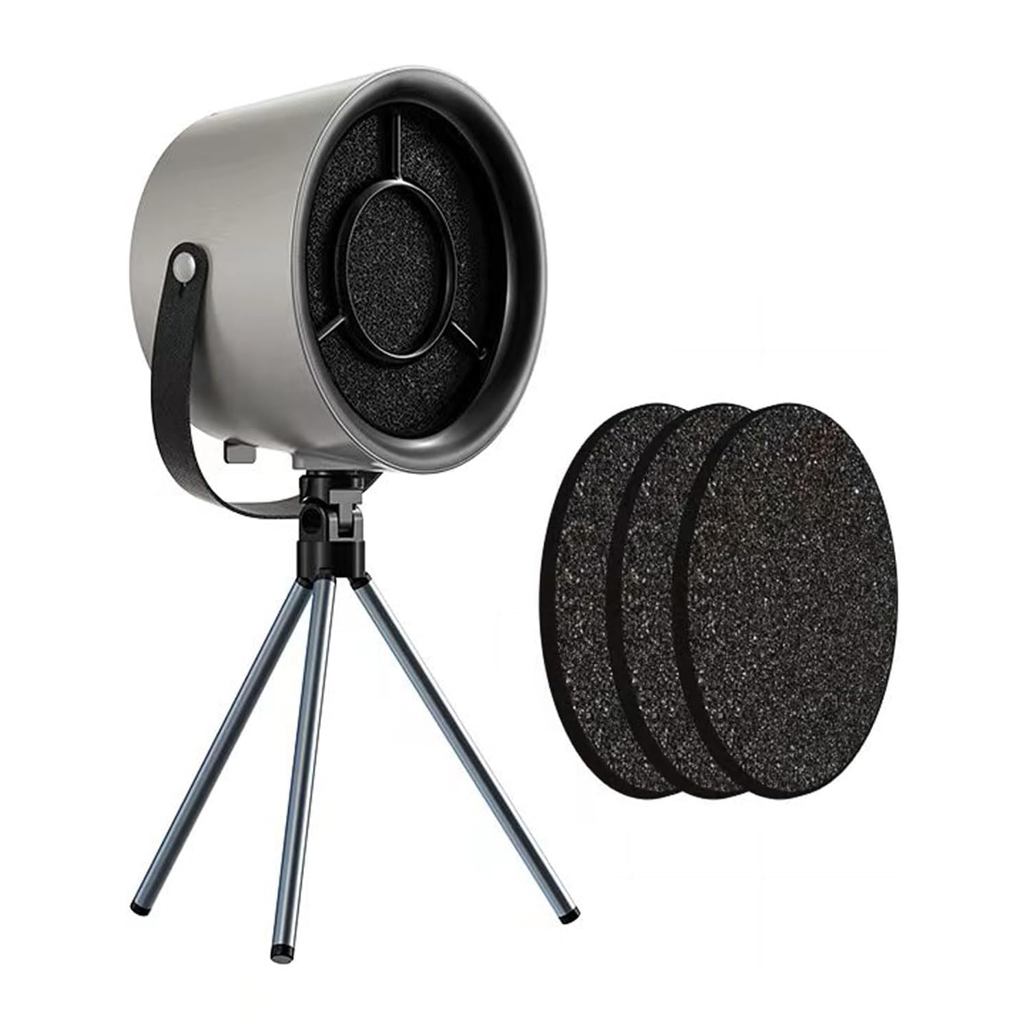 Desktop Range Hoods,Portable Range Hood with 3 wind speeds,Portable Range Hood For Cooking,Removable and washable exhaust fan,Suitable for Indoor barbecues, fondue and RV kitchen (Dark grey)