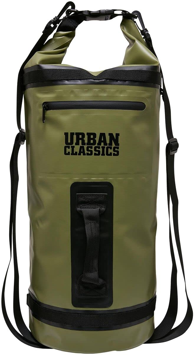 Urban Classics Unisex Backpack Multifunctional Bag Water Resistant Large Zip Pocket 2 Mesh Pockets on The Front with 2 Canvas Straps and Handle in 3 Colours 3 litres