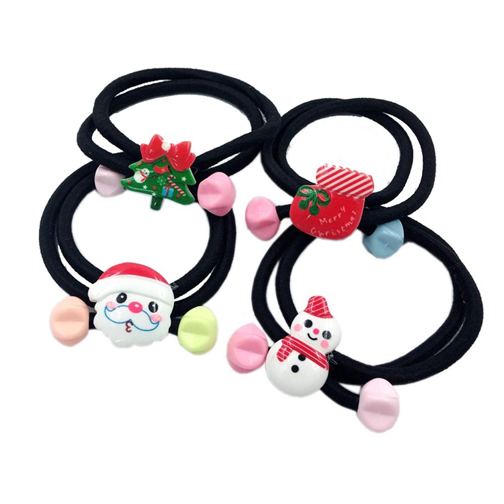 Parkho Hair Scrunchies Christmas Decoration,Elastic Hair Bobbles for Ponytail Holder,Hair Accessories Ropes Scrunchie for Women & Girls