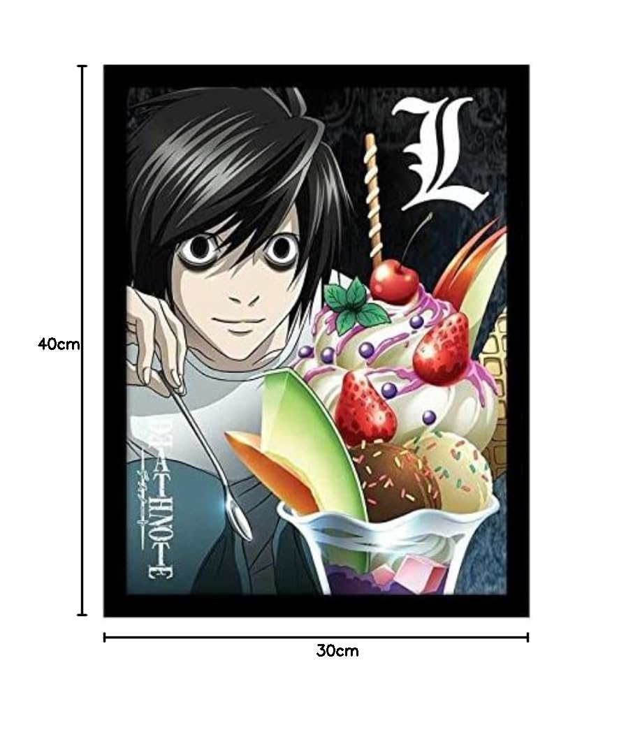 Amazon.co.jp: DEATH NOTE - L Ice Cream - Impression encadrée