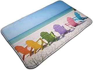 Amanda Walter Sillas de Playa Adirondack en un Sol Playa Estera de la Puerta Estera de Entrada Interior al Aire Libre Entrada Garaje Patio Alfombras de Zapatos Puerta Principal Alfombras de baño Goma