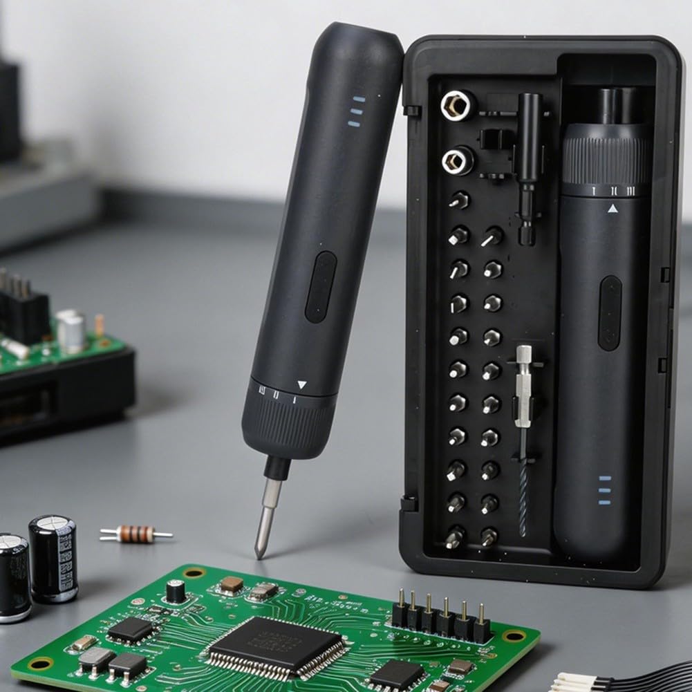 Kit Destornilladores Eléctricos USB para Muebles y DIY