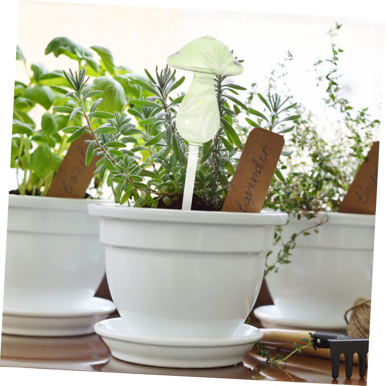 2 Piezas Dispositivo de riego de Picos de riego de Plantas Jardinera de Interior Plantas de Interior macetas de Interior Picos de autorriego estacas de riego