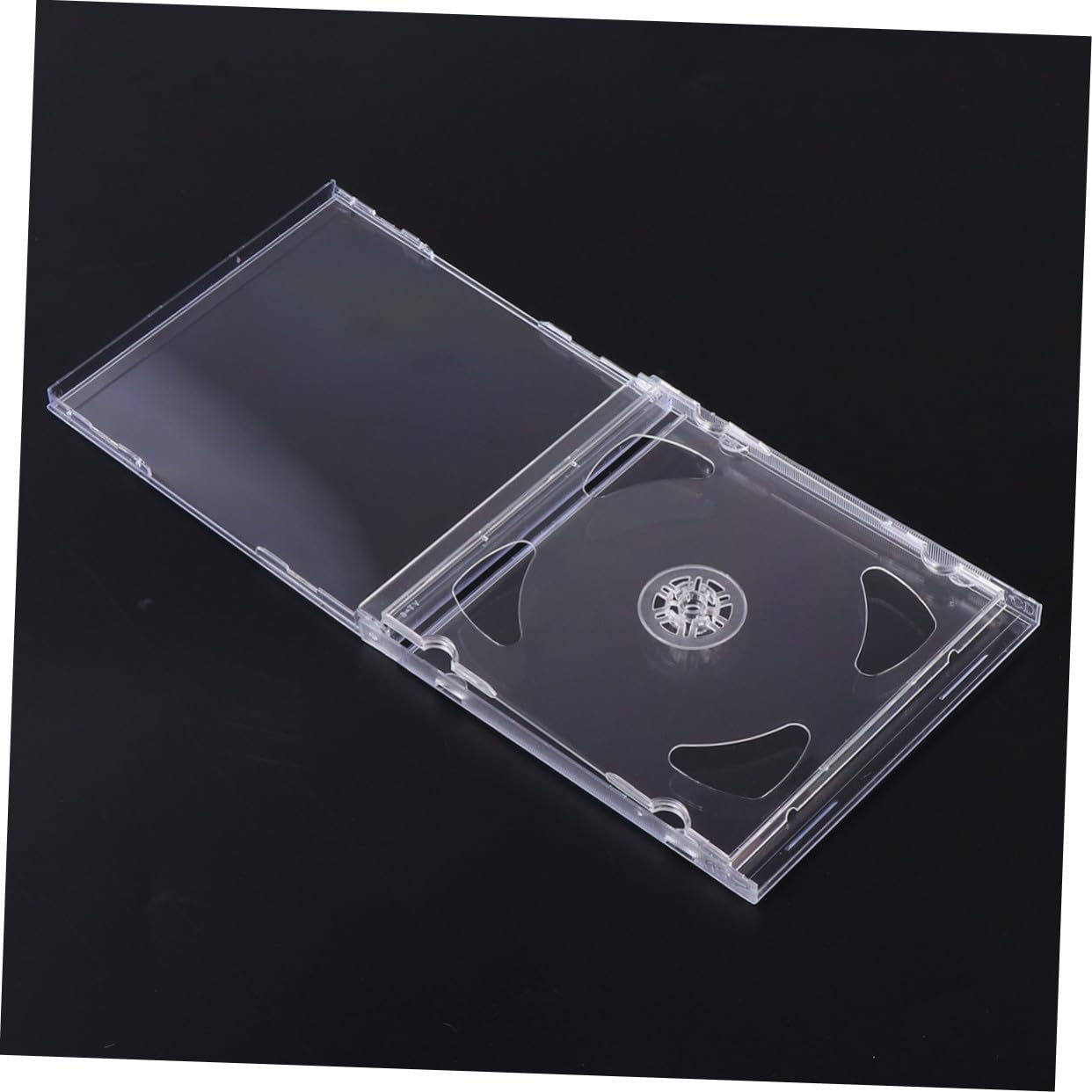 Artibetter Custodia Trasparente per CD Formato Portatile per 2 CD o Dvd Contenitore Doppio in Plastica Rigida Confezione da 10 Pezzi per Video di Matrimonio o Mixtape