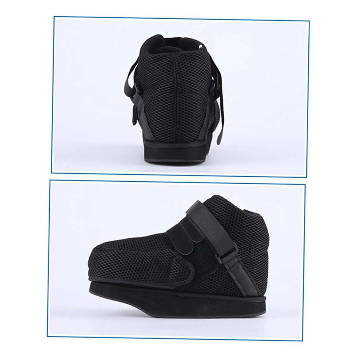 Postoperative Adjustable Foot Decompression Shoes Walking Boots for Broken Toe Fractures with Strong Strap and Comfortable Sole Xl